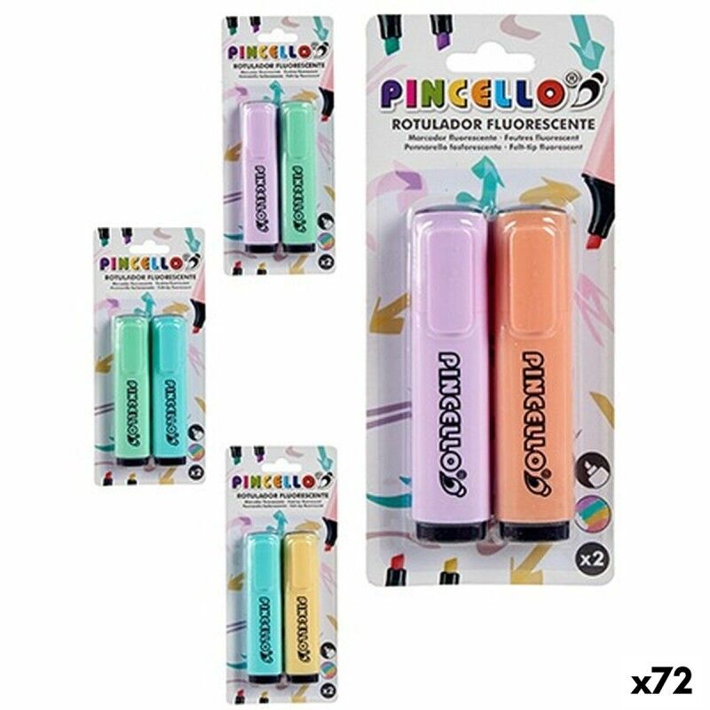 Pincello|Marcador Fluorescente Pincello AR1807536 Pastel (72 Unidades) Pincello|Marcador Fluorescente Pincello AR1807536 Pastel (72 Unidades)