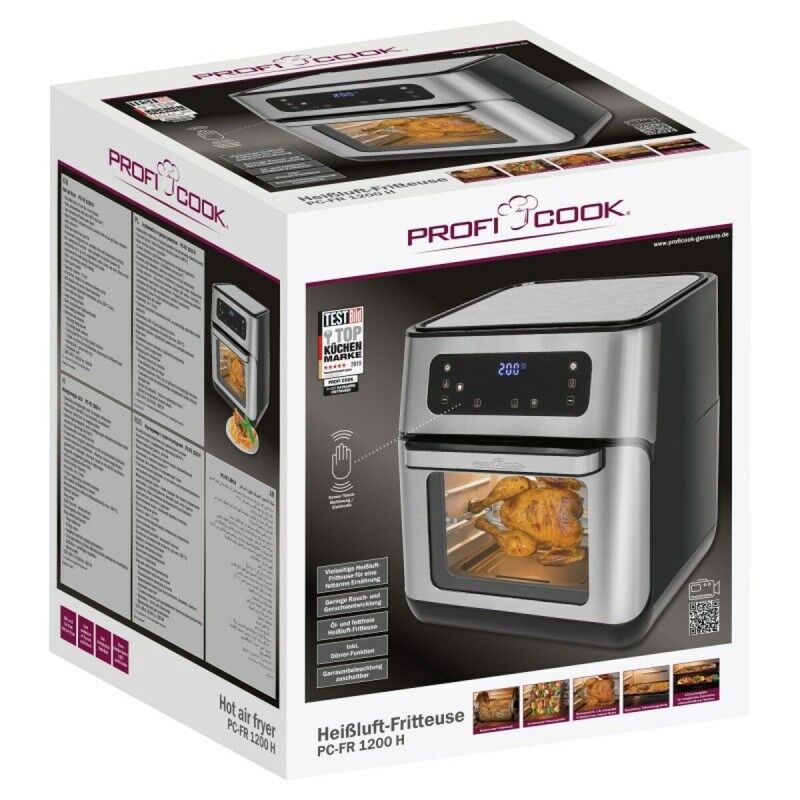 Proficook|Fritadeira de Ar Proficook PC-FR 1200 H Preto 1500 W 11 L Proficook|Fritadeira de Ar Proficook PC-FR 1200 H Preto 1500 W 11 L