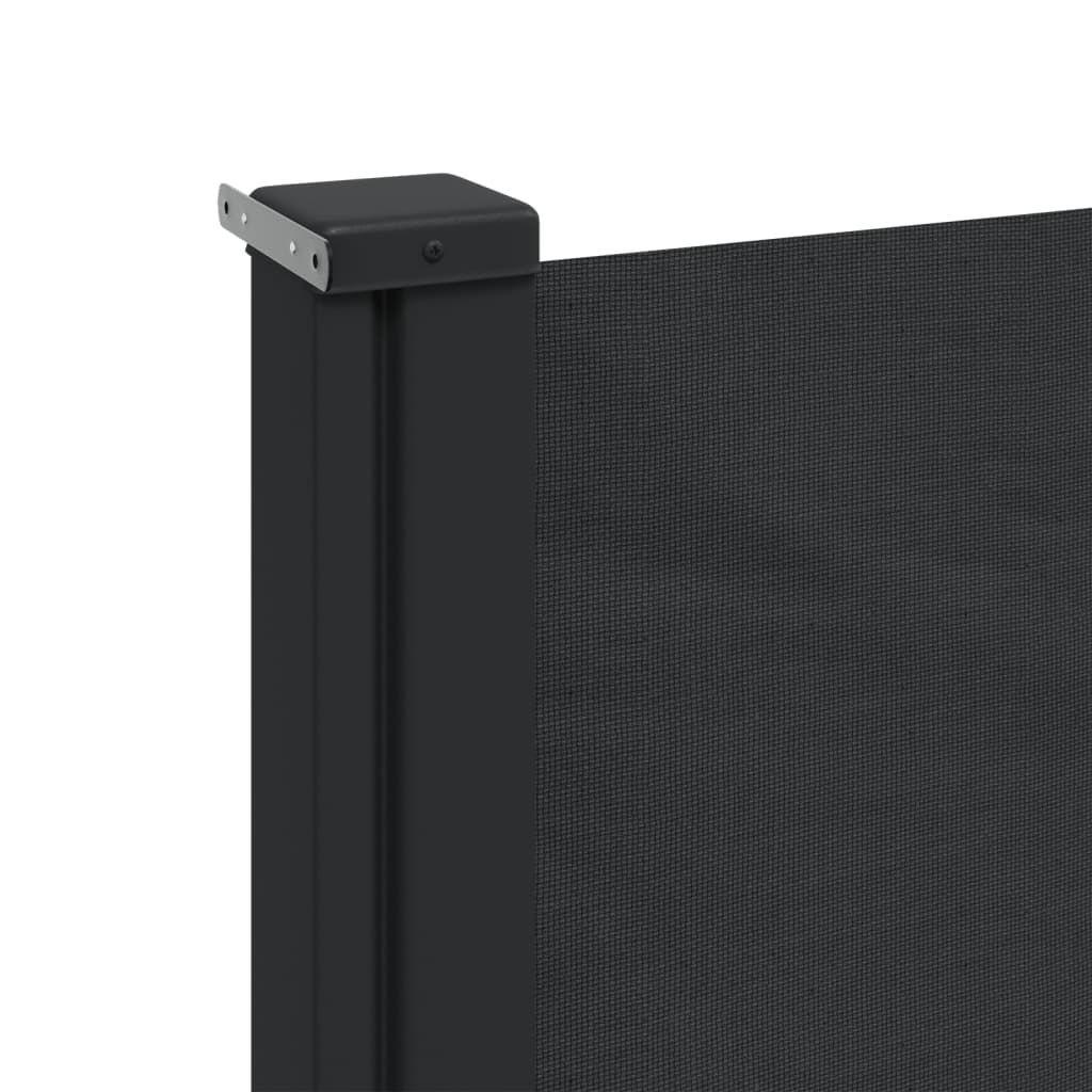 vidaXL Toldo lateral retrátil 200x500 cm preto