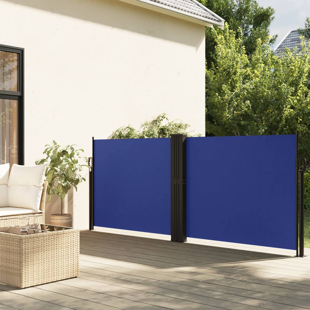 vidaXL Toldo lateral retrátil 140x1200 cm azul