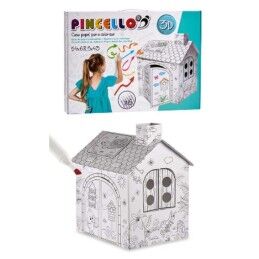 Pincello|Jogo de Trabalhos Manuais com Papel Pincello CV20973 Casa (4 Unidades)
