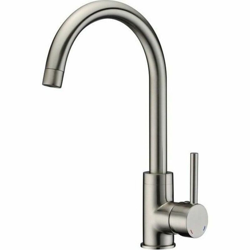 Rousseau|Torneira Monocomando Rousseau 4060404 Cinzento Aço inoxidável Latão