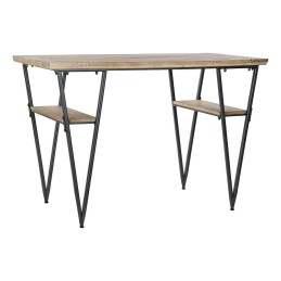 Secretária DKD Home Decor Preto Metal Abeto (120 x 60 x 81 cm)