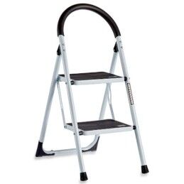Kipit|Escadote dobrável Kipit KX1402-GREY429 Branco Preto Cinzento Metal 38 x 50 x 84 cm (6 Unidades)