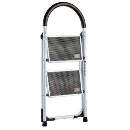 Kipit|Escadote dobrável Kipit KX1402-GREY429 Branco Preto Cinzento Metal 38 x 50 x 84 cm (6 Unidades)