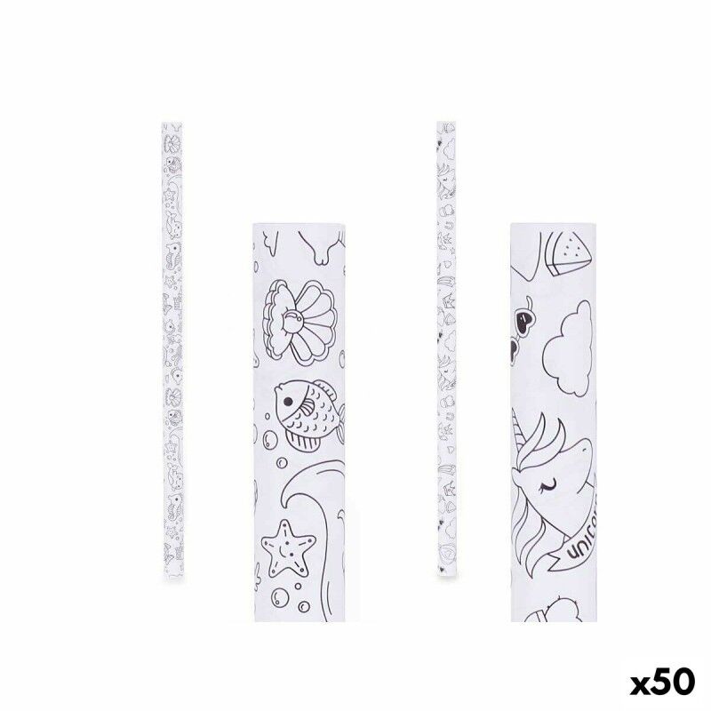 Pincello|Papel de Embrulho Pincello 80GR - COLOREAR Branco 70 x 150 cm (50 Unidades)