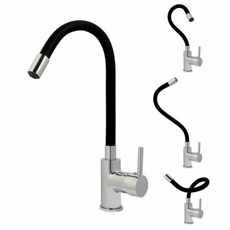 Rousseau|Torneira Monocomando Rousseau 4060589 Cinzento Preto/Cinzento Aço inoxidável Latão Rousseau|Torneira Monocomando Rousseau 4060589 Cinzento Preto/Cinzento Aço inoxidável Latão