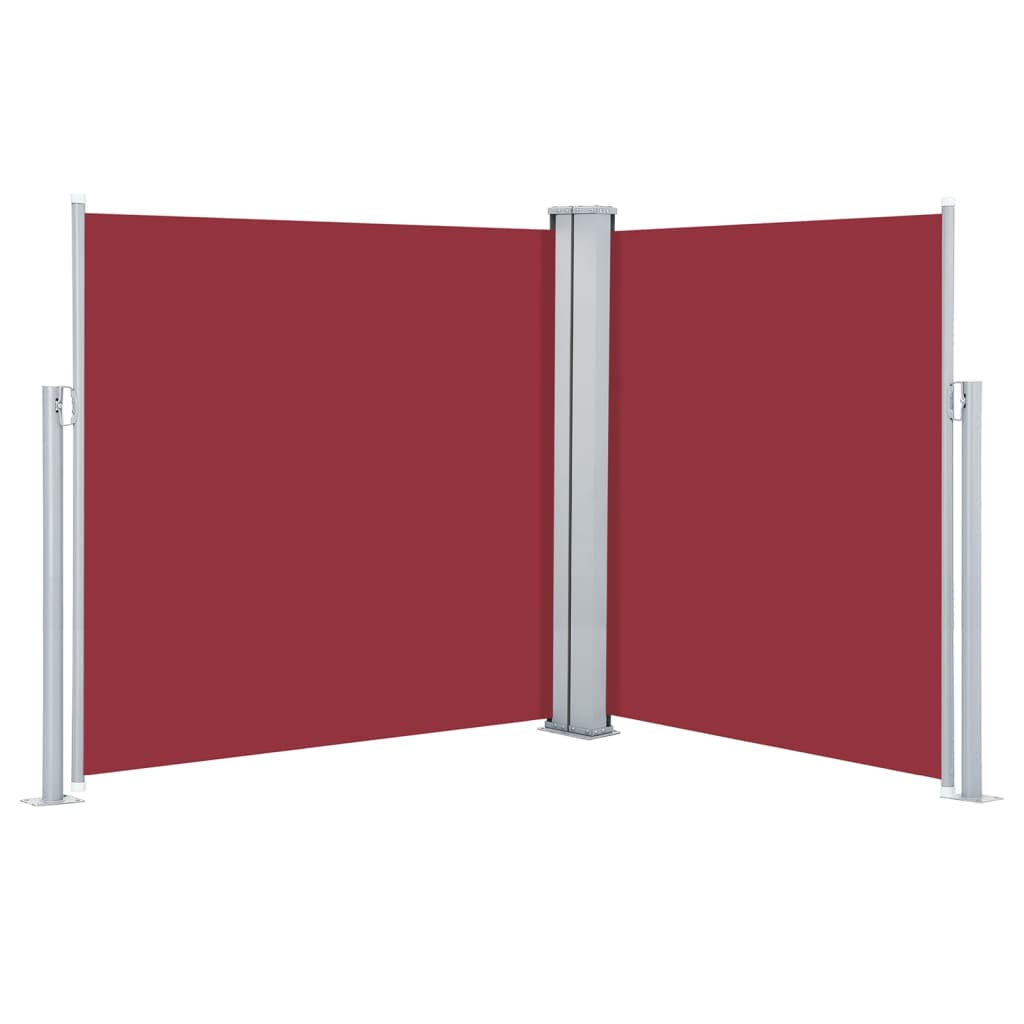 vidaXL Toldo lateral retrátil 160x600 cm vermelho