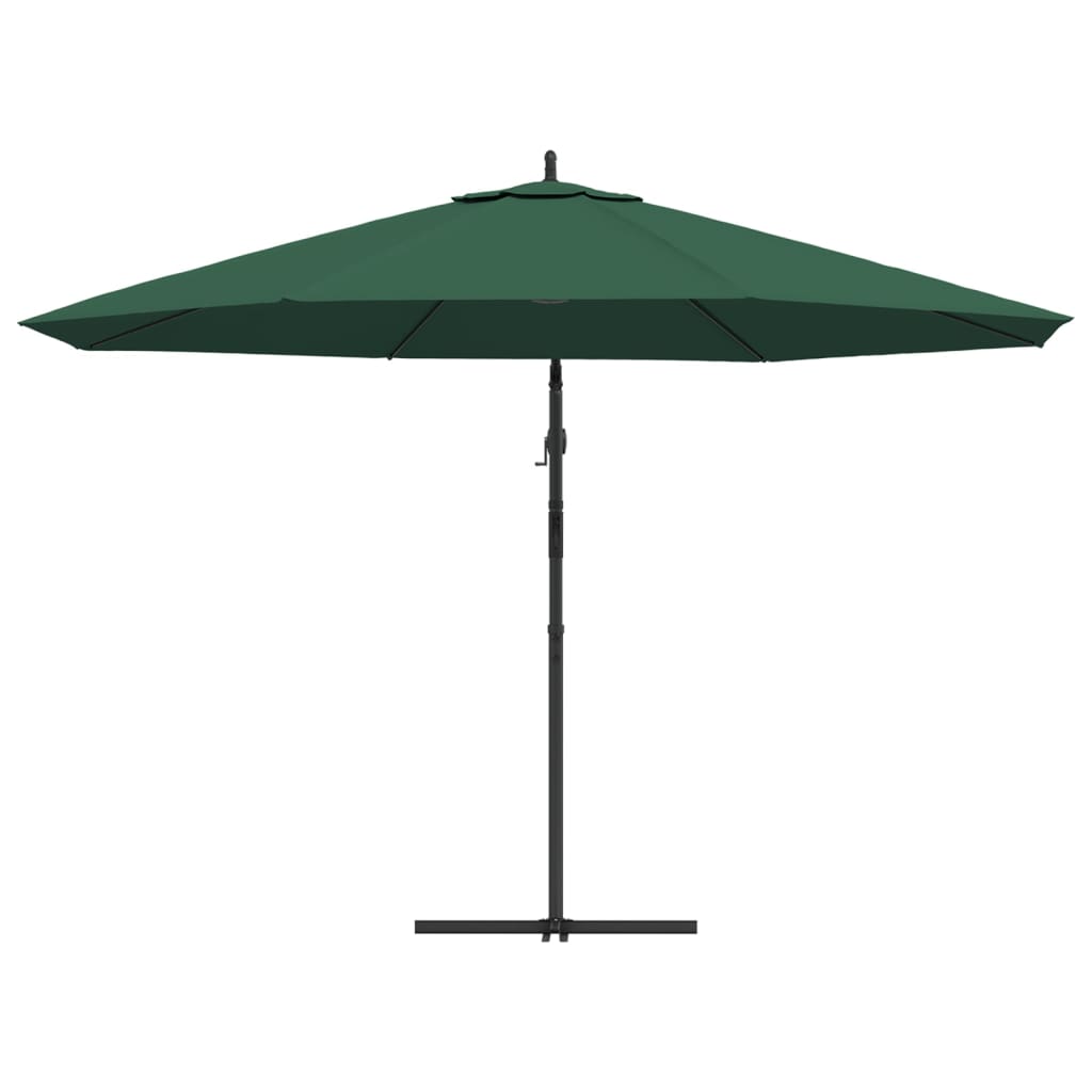 vidaXL Guarda-sol cantilever 3,5 m verde