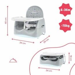 Badabulle|Cadeira Alta Badabulle Sitzerhöhung 15 kg Branco/Cinzento
