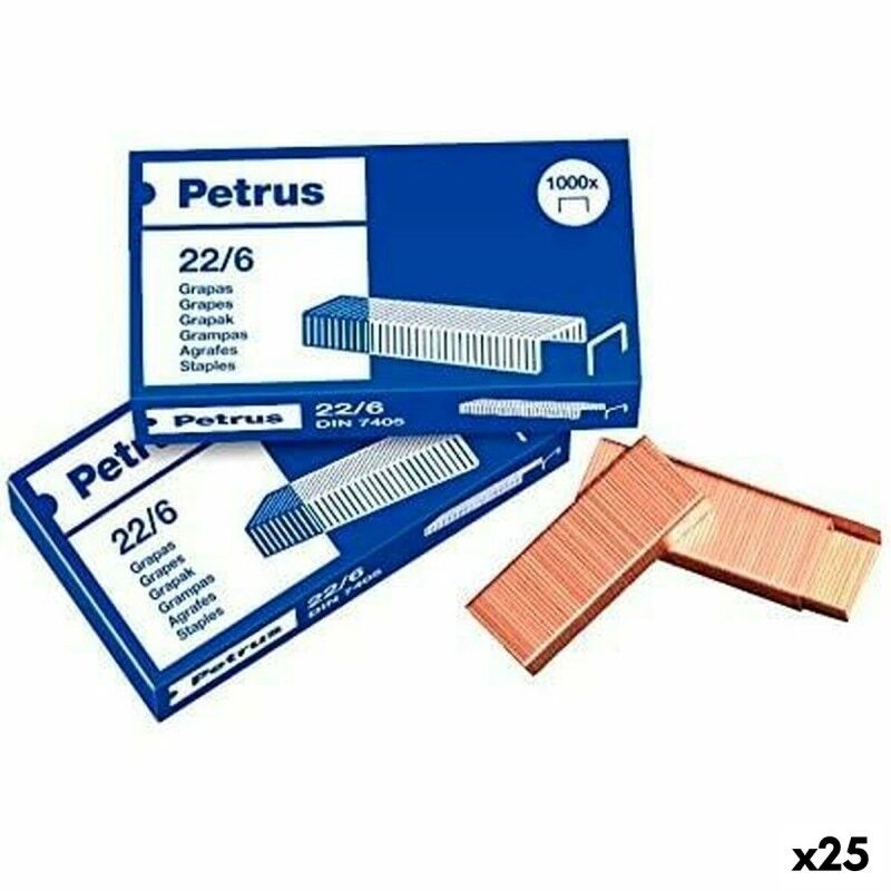 Petrus|Grampos Petrus 22/6 6 mm (25 Unidades)