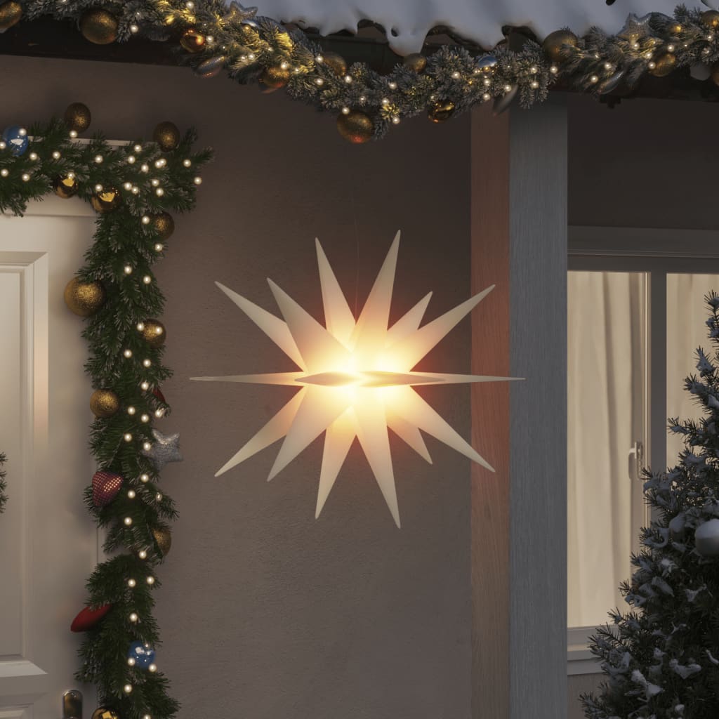 vidaXL Luz de Natal com LED dobrável 100 cm branco