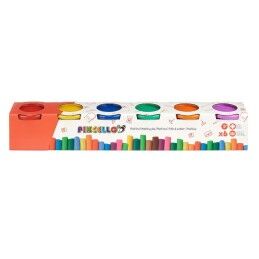 Pincello|Jogo de Plasticina Pincello 504 Amarelo Azul Vermelho Verde Roxo Laranja (12 Unidades)