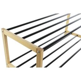 Home ESPRIT|Sapateira Home ESPRIT Preto Natural 80 x 31 x 32 cm