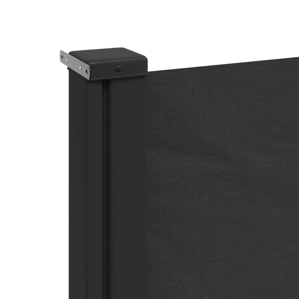 vidaXL Toldo lateral retrátil 160x600 cm preto