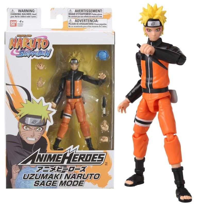 Naruto|Figura articulada Naruto Anime Heroes - Uzumaki Naruto Sage Mode 17 cm Naruto|Figura articulada Naruto Anime Heroes - Uzumaki Naruto Sage Mode 17 cm