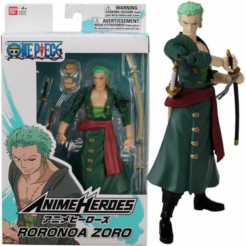 One Piece|Figura articulada One Piece Anime Heroes - Roronoa Zoro 17 cm One Piece|Figura articulada One Piece Anime Heroes - Roronoa Zoro 17 cm