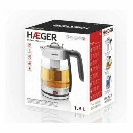 Haeger|Fervedor de Água e Chaleira Elétrica Haeger EK-22F.020A Branco Aço inoxidável 2200 W