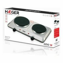 Haeger|Fogão Eléctrico Haeger HP-02S.015A 2 Fogões Vermelho 2250W
