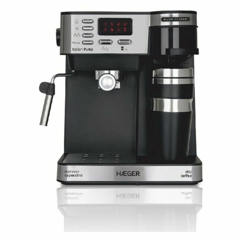 Haeger|Máquina de Café Expresso Manual Haeger CM-145.008A Multicolor 1,2 L Haeger|Máquina de Café Expresso Manual Haeger CM-145.008A Multicolor 1,2 L