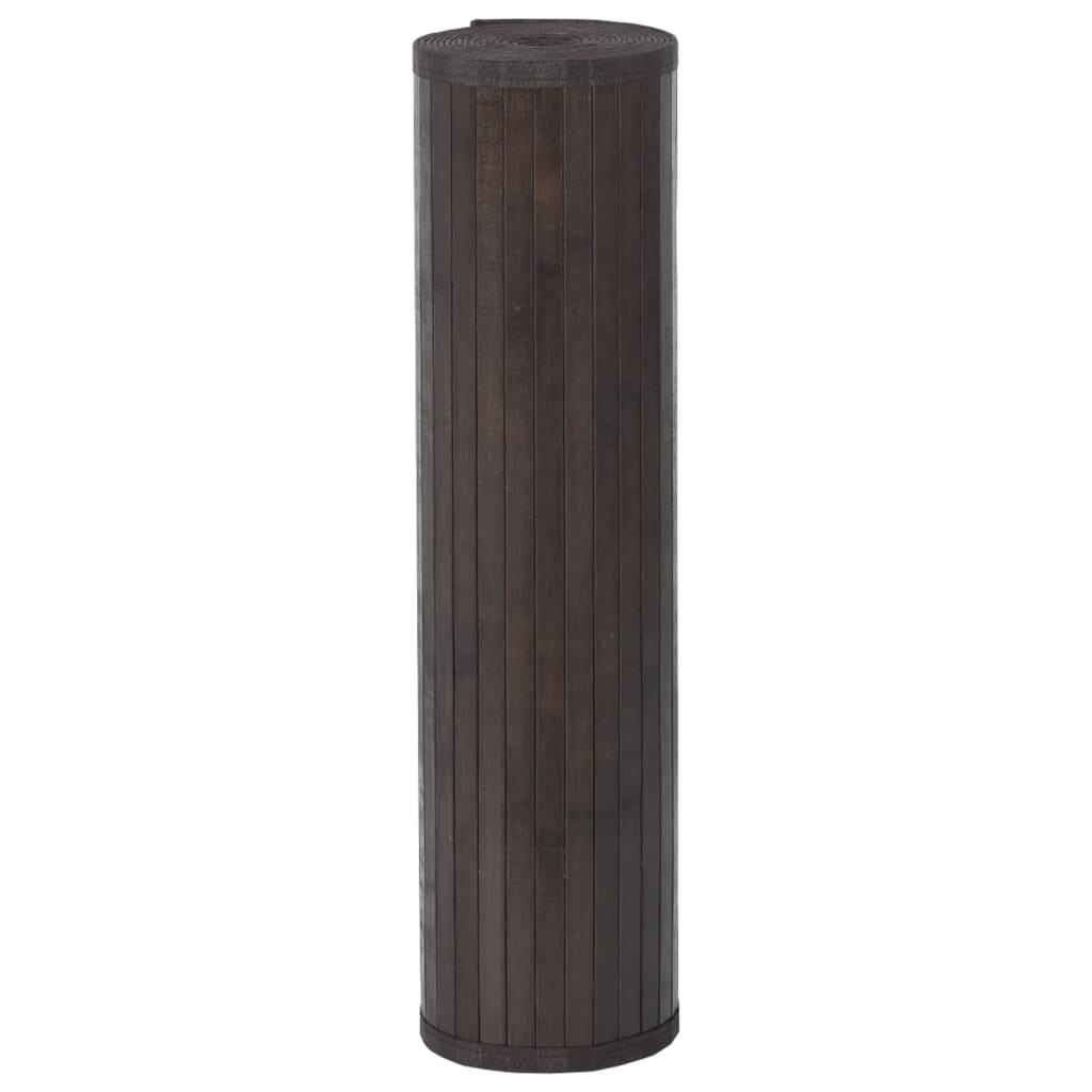 vidaXL Tapete retangular 70x400 cm bambu castanho-escuro