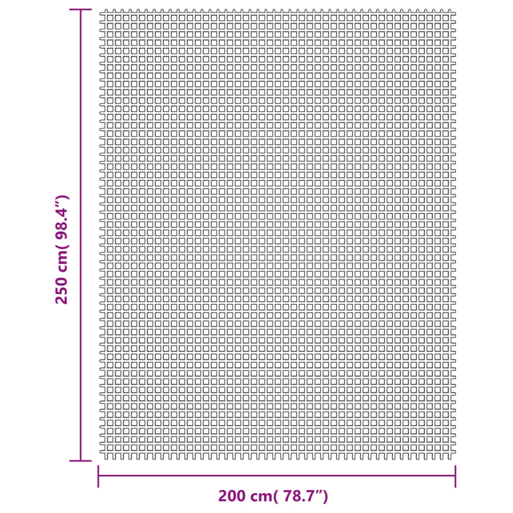 vidaXL Tapete de campismo 2,5x2 m creme