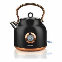 Feel Maestro|Chaleira Feel Maestro MR-074 Preto Ouro Cerâmico 1500 W 1,5 L