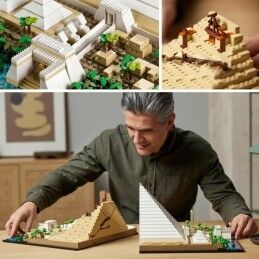 Lego|Playset   Lego 21058 Architecture The Great Pyramid of Giza         1476 Peças  