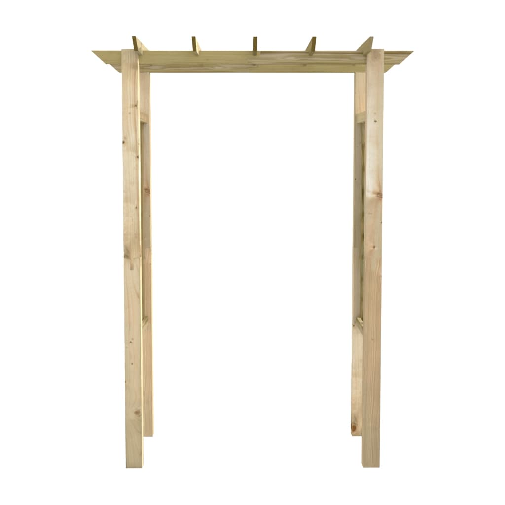 vidaXL Pérgola 150x60x204 cm madeira impregnada