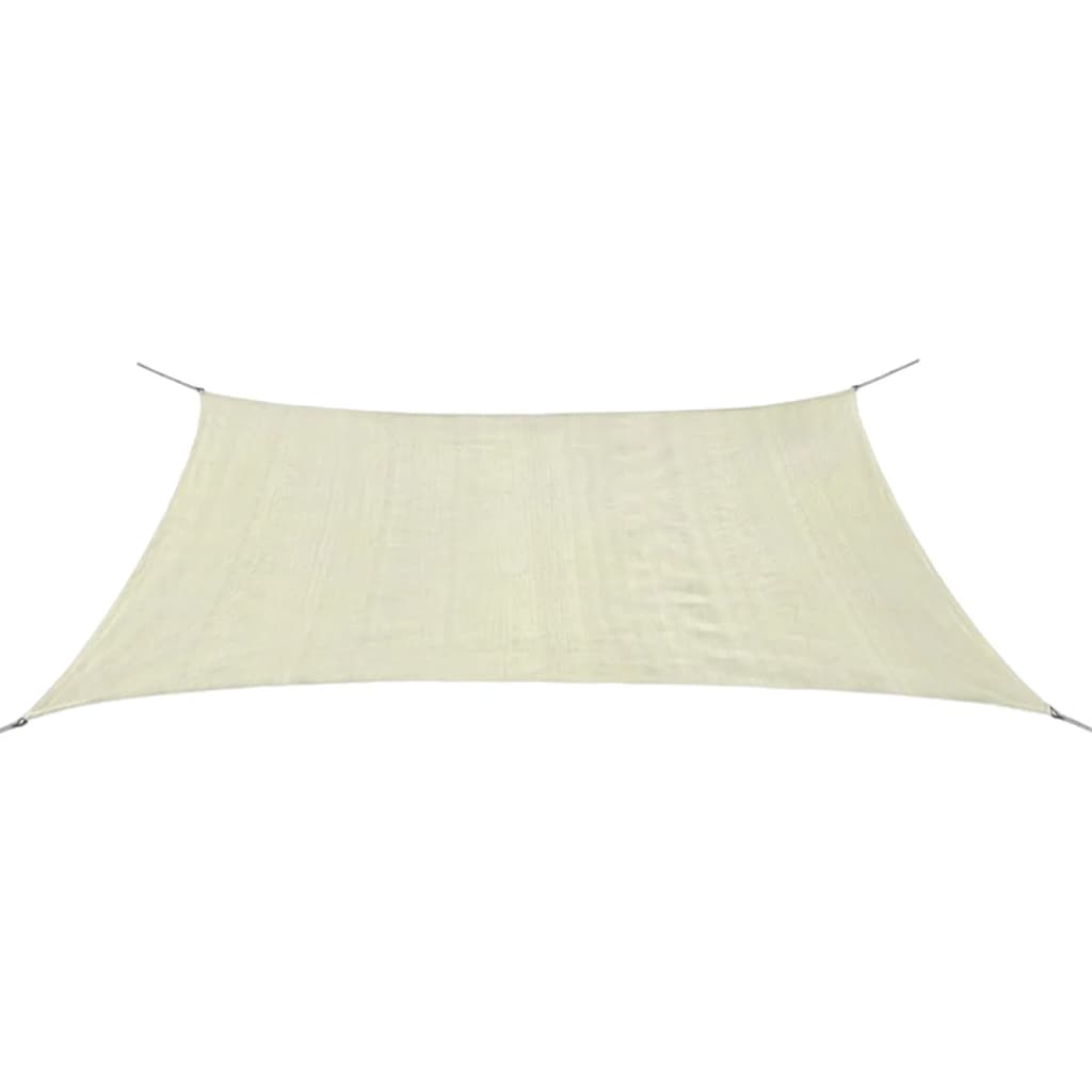 vidaXL Guarda-Sol HDPE retangular 2x4 m creme