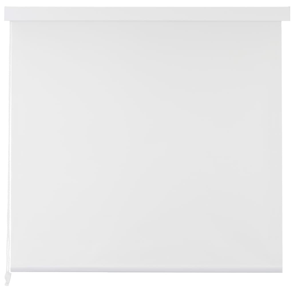 vidaXL Estore de rolo para o duche 80x240 cm branco