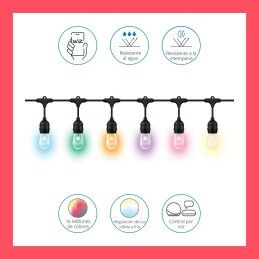 Wiz|Grinalda de Luzes LED Wiz   Multicolor 8 W
