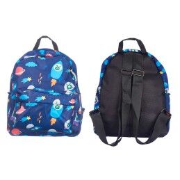 Pincello|Mochila Escolar Pincello 589 Multicolor 28 x 12 x 22 cm Nave Espacial (12 Unidades)