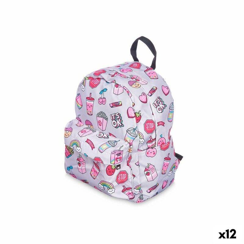 Pincello|Mochila Escolar Pincello 585 Multicolor 28 x 12 x 22 cm Arco-íris (12 Unidades) Pincello|Mochila Escolar Pincello 585 Multicolor 28 x 12 x 22 cm Arco-íris (12 Unidades)