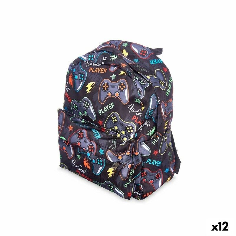 Pincello|Mochila Escolar Pincello Games Multicolor 28 x 12 x 22 cm (12 Unidades) Pincello|Mochila Escolar Pincello Games Multicolor 28 x 12 x 22 cm (12 Unidades)