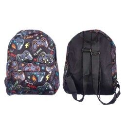 Pincello|Mochila Escolar Pincello Games Multicolor 28 x 12 x 22 cm (12 Unidades)