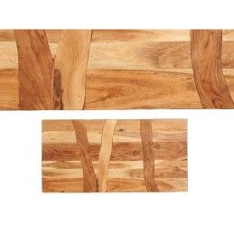 Gift Decor|Mesa de apoio Trama 120 x 60 x 48 cm Castanho Preto Acácia
