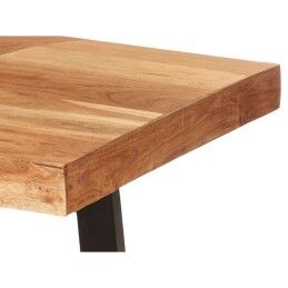 Gift Decor|Mesa de apoio Trama 120 x 60 x 48 cm Castanho Preto Acácia