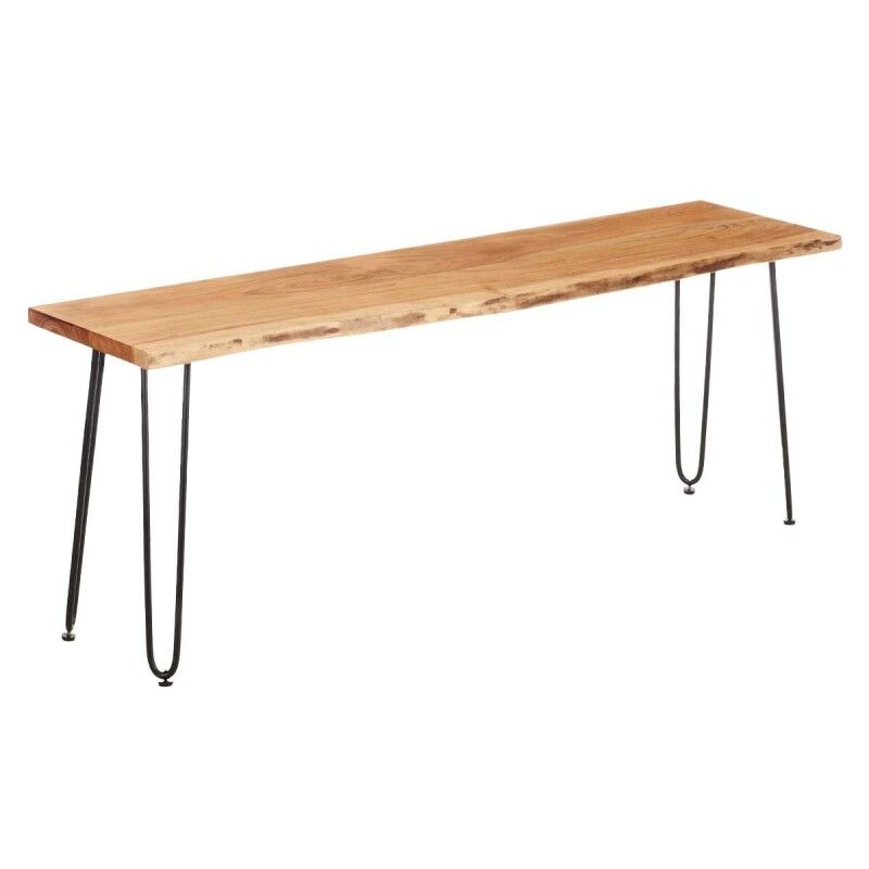 Gift Decor|Mesa de TV Live Edge 140 x 37 x 52 cm Castanho Preto Acácia Gift Decor|Mesa de TV Live Edge 140 x 37 x 52 cm Castanho Preto Acácia