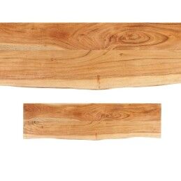 Gift Decor|Mesa de TV Live Edge 140 x 37 x 52 cm Castanho Preto Acácia