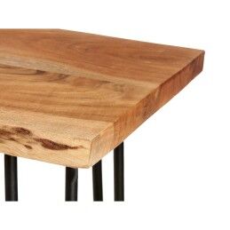 Gift Decor|Mesa de TV Live Edge 140 x 37 x 52 cm Castanho Preto Acácia