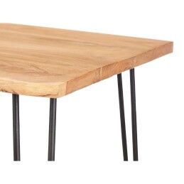 Gift Decor|Mesa de apoio Live Edge 120 x 60 x 46 cm Castanho Preto Acácia