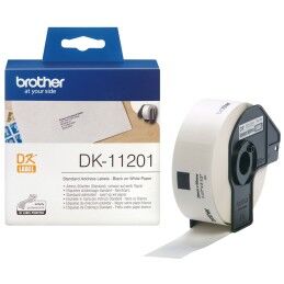 Brother|Etiquetas para Impressora Brother DK-11201 Branco 29 x 90 mm Preto Preto/Branco (3 Unidades)