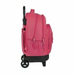 BlackFit8|Mochila Escolar com Rodas Compact BlackFit8 M918 Cor de Rosa (33 x 45 x 22 cm)