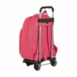 BlackFit8|Mochila Escolar com Rodas 905 BlackFit8 M313G Cor de Rosa (32 x 42 x 15 cm)