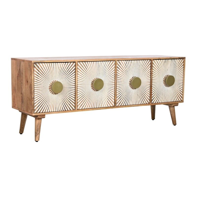 Home ESPRIT|Móvel de TV Home ESPRIT Dourado Natural Madeira 145 x 40 x 60 cm Home ESPRIT|Móvel de TV Home ESPRIT Dourado Natural Madeira 145 x 40 x 60 cm