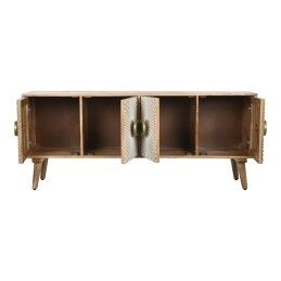 Home ESPRIT|Móvel de TV Home ESPRIT Dourado Natural Madeira 145 x 40 x 60 cm