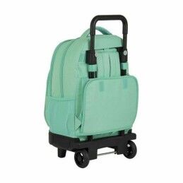 BlackFit8|Mochila Escolar com Rodas Compact BlackFit8 M918 Turquesa 33 X 45 X 22 cm