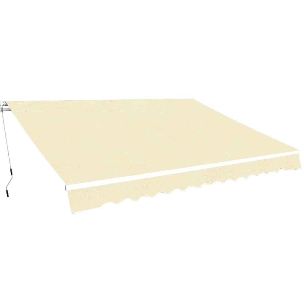 vidaXL Todo dobrável manual 400 cm creme