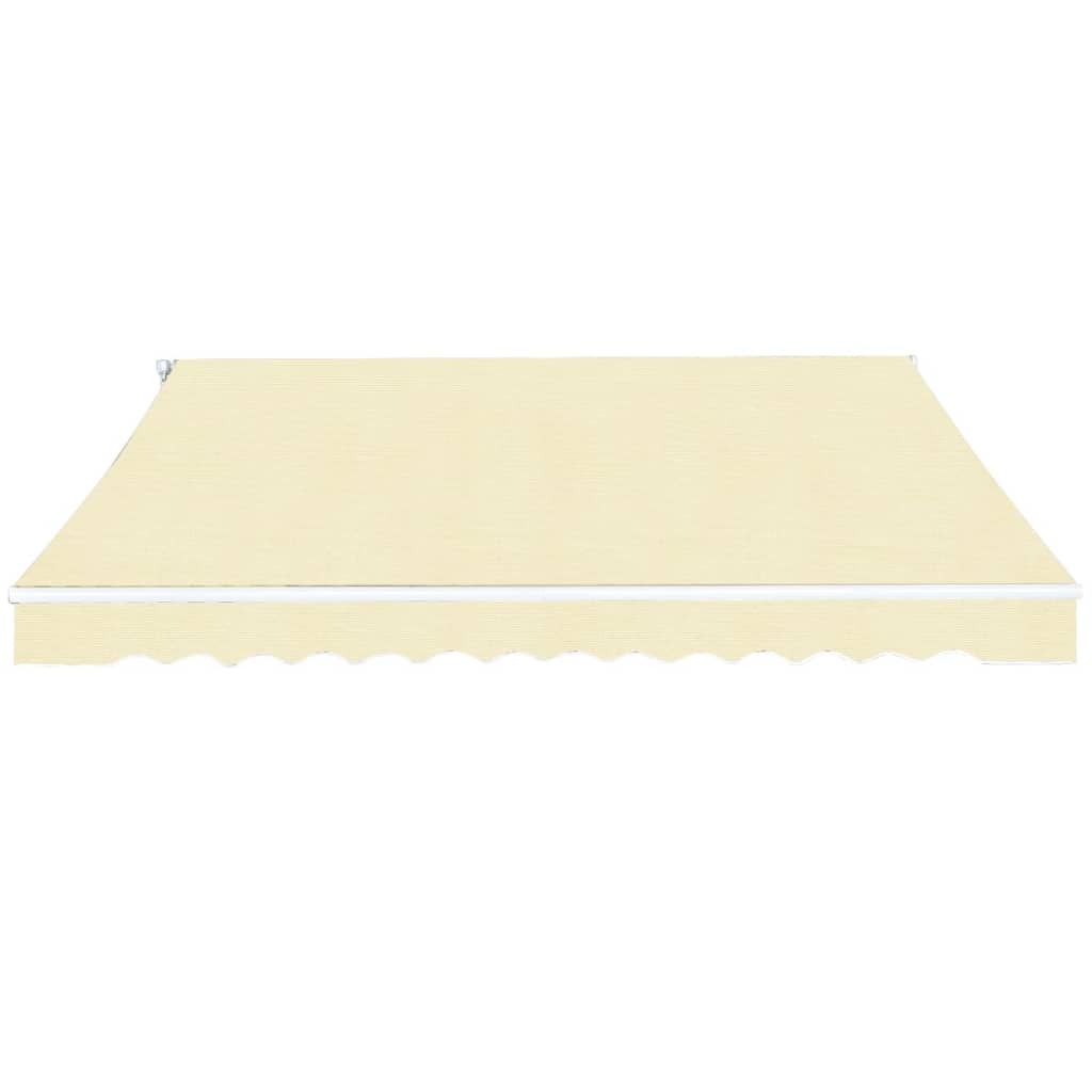 vidaXL Todo dobrável manual 400 cm creme